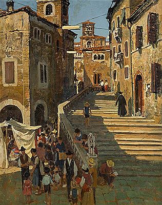 Busy Venetian alley