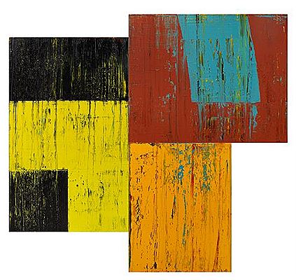 Sample artwork by David Row (Born 1949), known for rhythmic abstract geometric painting, printmaking - View similar artists and auction records
