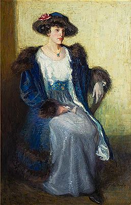 Sample artwork by George Raab (1866 - 1943), known for sculpture, painting of town-and landscapes - View similar artists and auction records