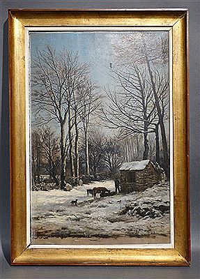 Paysage hivernal animé by Henri Marcette - Auction record, sale price, and art valuation. Compare with similar artists and explore comparable artworks.