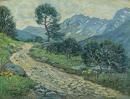 Landschaft in den Bergen by Ernst Miesler - Auction record, sale price, and art valuation. Compare with similar artists and explore comparable artworks.