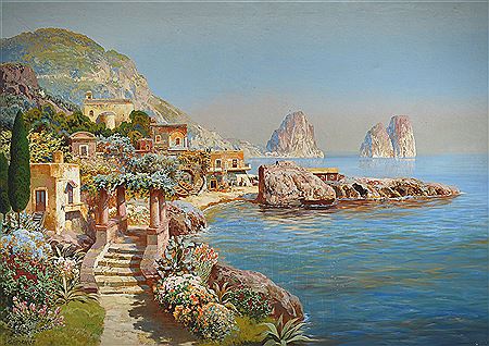The Faraglioni rocks in the Bay of Capri
