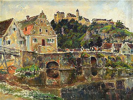Viewof Harburg am Ries by Theodor Guillery - Auction record, sale price, and art valuation. Compare with similar artists and explore comparable artworks.