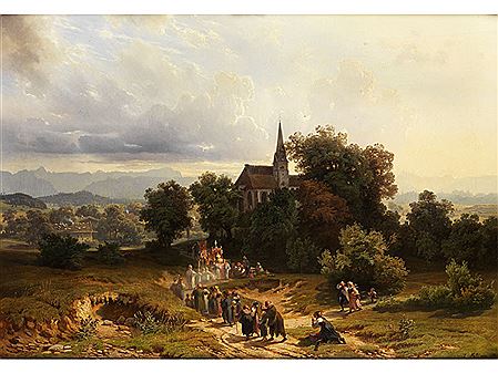 PROCESSION OF DEVOTION OUTDOOR by Johannes Mali - Auction record, sale price, and art valuation. Compare with similar artists and explore comparable artworks.