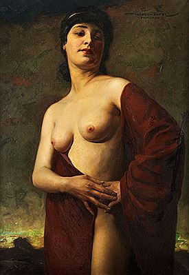 Halbakt A YOUNG WOMAN