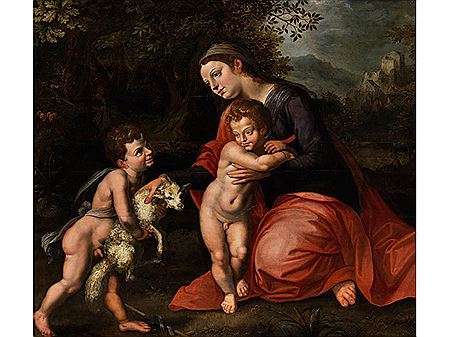 MARIA MIT DEM KIND UND JOHANNESKNABEN