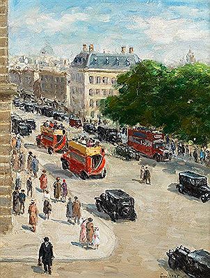 BUSY LONDON STREET SCENE