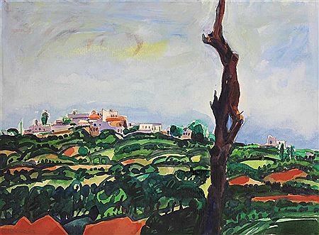 "Ibiza" 1979, "Kirche in Santa Enilalia del Rio"