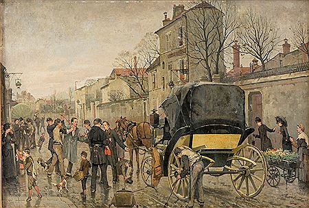 Scène de rue à la calèche by Jean-Daniel Ihly - Auction record, sale price, and art valuation. Compare with similar artists and explore comparable artworks.