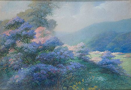 Les arbres en fleurs.