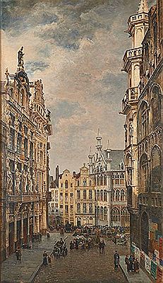 Marché aux fleurs à la Grand Place de Bruxelles