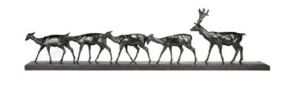 The deer and four does