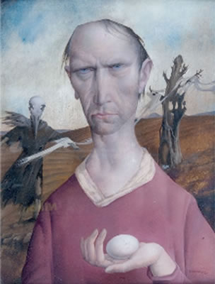 The man and the egg, 1961 by Gustaaf de Bruyne - Auction record, sale price, and art valuation. Compare with similar artists and explore comparable artworks.