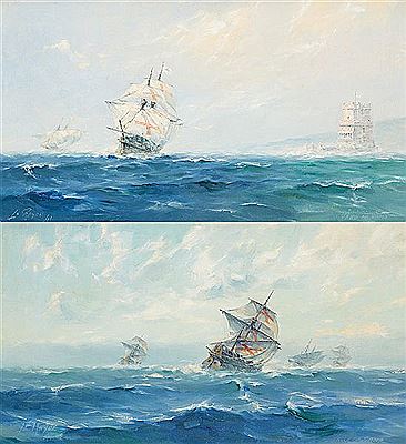 Le départ and Le retour de Vasco de Gama. (2)