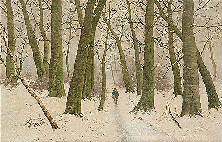 Promeneurs dans un chemin enneigé. by Joseph Heymans II - Auction record, sale price, and art valuation. Compare with similar artists and explore comparable artworks.