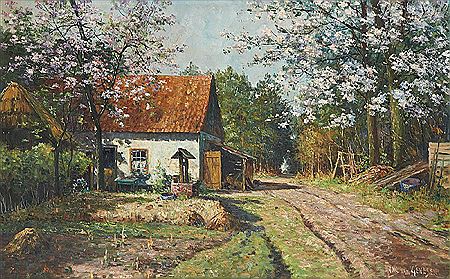Fermette au bord de la clairière by Frans Genesen - Auction record, sale price, and art valuation. Compare with similar artists and explore comparable artworks.