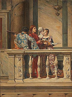 Les musiciens au balcon
