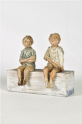 Deux enfants by Jo Rome - Auction record, sale price, and art valuation. Compare with similar artists and explore comparable artworks.
