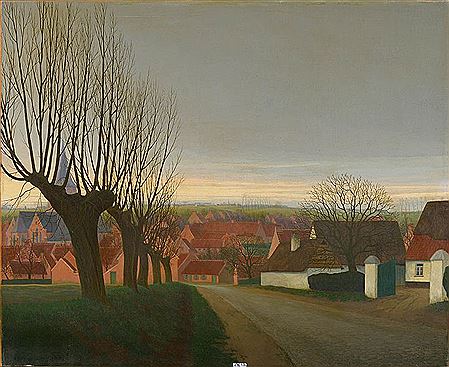 "Vue d’un village".