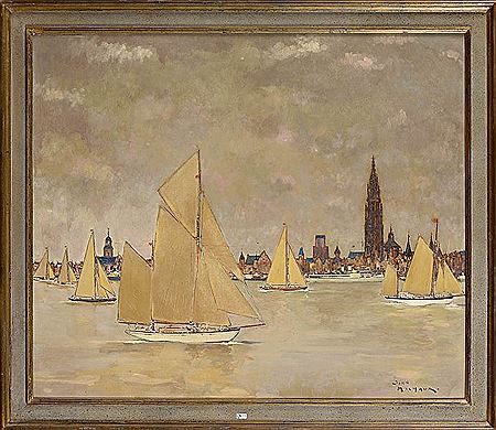 Régate dans le port d’Anvers