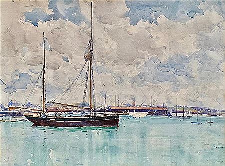 Auckland Harbour by Alfred Wilson Walsh - Auction record, sale price, and art valuation. Compare with similar artists and explore comparable artworks.