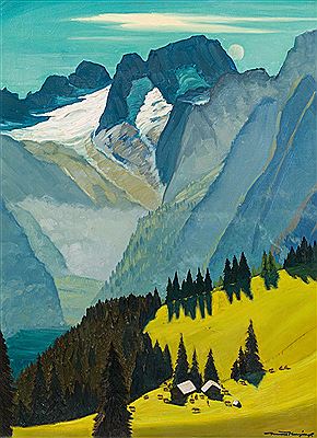 Berglandschaft by Hanns Herzing - Auction record, sale price, and art valuation. Compare with similar artists and explore comparable artworks.