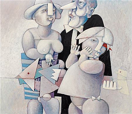 Familie, 1989 by Christoph Kiefhaber - Auction record, sale price, and art valuation. Compare with similar artists and explore comparable artworks.