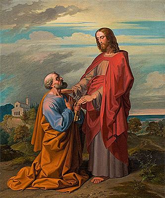 Christ handing the keys to Saint Peter, 1851