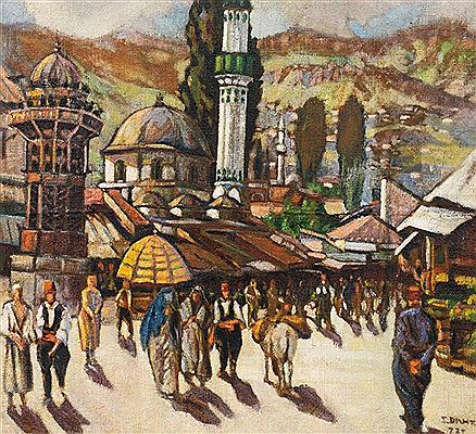 Bosnian market scene, 1937
