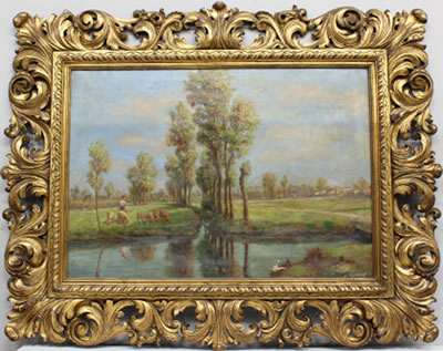 Paesaggio con gregge