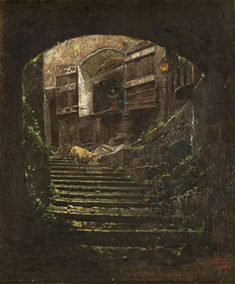 "Una strada a Subiaco"