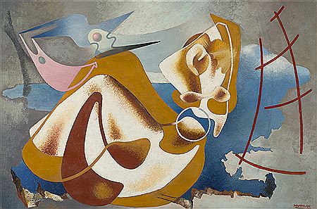 "The Golden Section - Landscape female actress (Carmen Boni)" 1930 by Enrico Prampolini - Auction record, sale price, and art valuation. Compare with similar artists and explore comparable artworks.