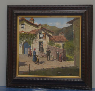 Nella piazzetta del villaggio