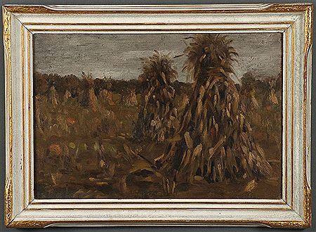 Corn Harvest with Pumpkins -1889