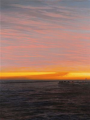 Ocean Front Sunset -2004