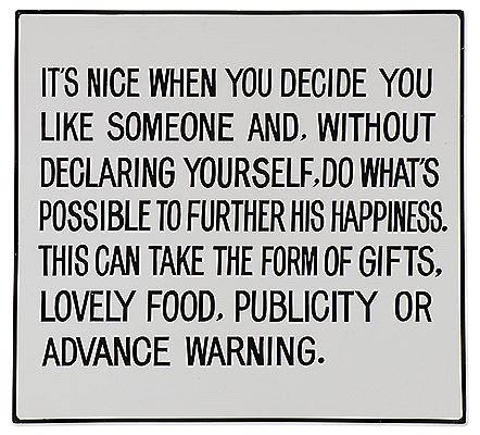 "Selection from the LIVING SERIES, It's Nice When You Decide you like Someone…; 1980-82"