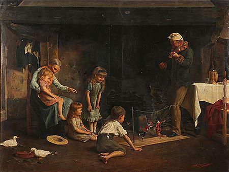 Interior Scene of Family Fun