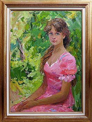 Young girl in the garden
