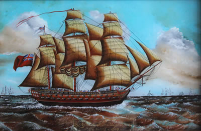 "The Great Admiral Nelson, 74 canons, 1809"