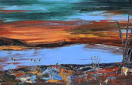 BLUE LOUGH, MOURNE MOUNTAINS by Matthew Howard - Auction record, sale price, and art valuation. Compare with similar artists and explore comparable artworks.