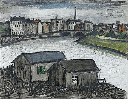 Cityscape (probably Berlin, on the canal)