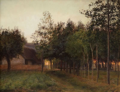 Abendstimmung am Wald