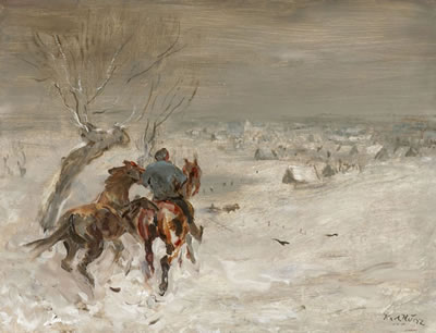 Reiter in Herzogswalde, Ostpreussen