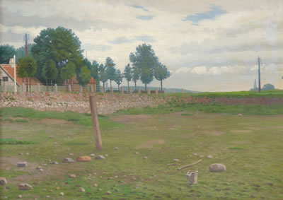 Landschaft bei Mittsommernacht