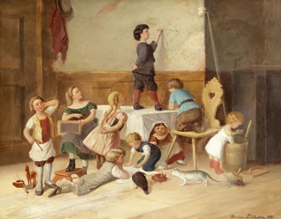 Schabernack im Klassenraum