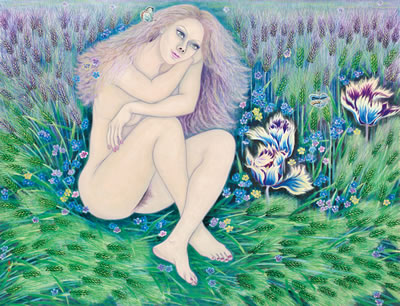 Sample artwork by Sook-Ja Lee (Born 1942), known for painting - View similar artists and auction records