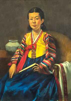 A Girl with Multi-colored Jacket