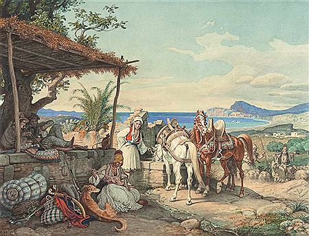 Rastende Reisende in Griechenland by Peter Hess - Auction record, sale price, and art valuation. Compare with similar artists and explore comparable artworks.