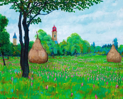 Pulsatilla Field, by Geza Kadar - Auction record, sale price, and art valuation. Compare with similar artists and explore comparable artworks.