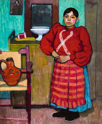 Girl in a Red Blouse in Green Room, c. 1910 by Tibor Polya - Auction record, sale price, and art valuation. Compare with similar artists and explore comparable artworks.